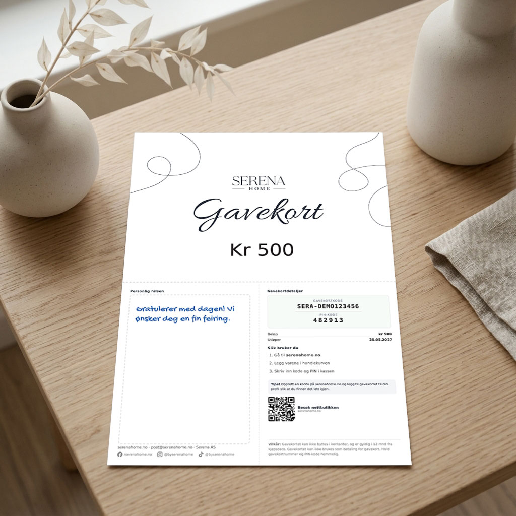 Eksempel på gavekort-PDF