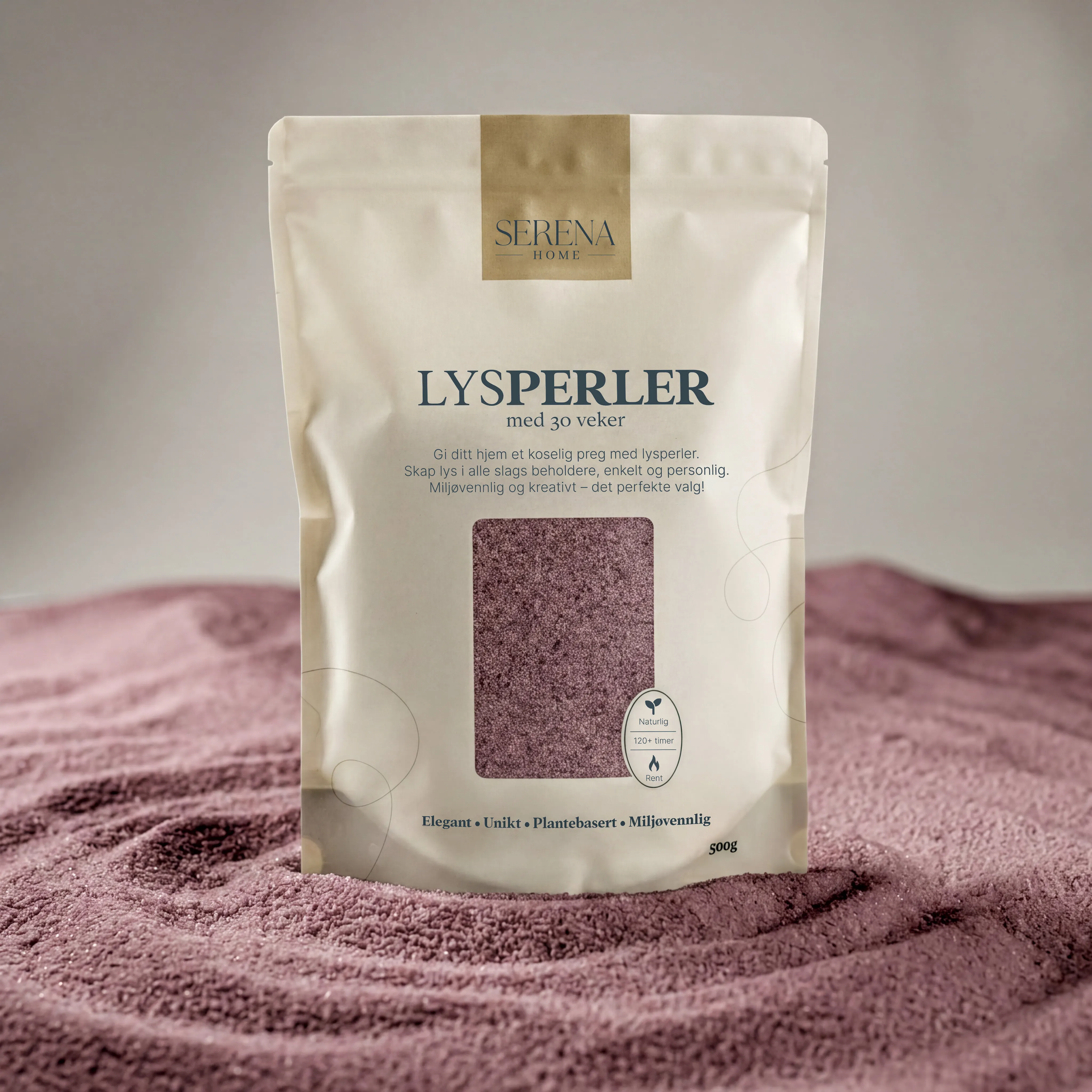 Lysperler - Lyng Grå - Uten duft