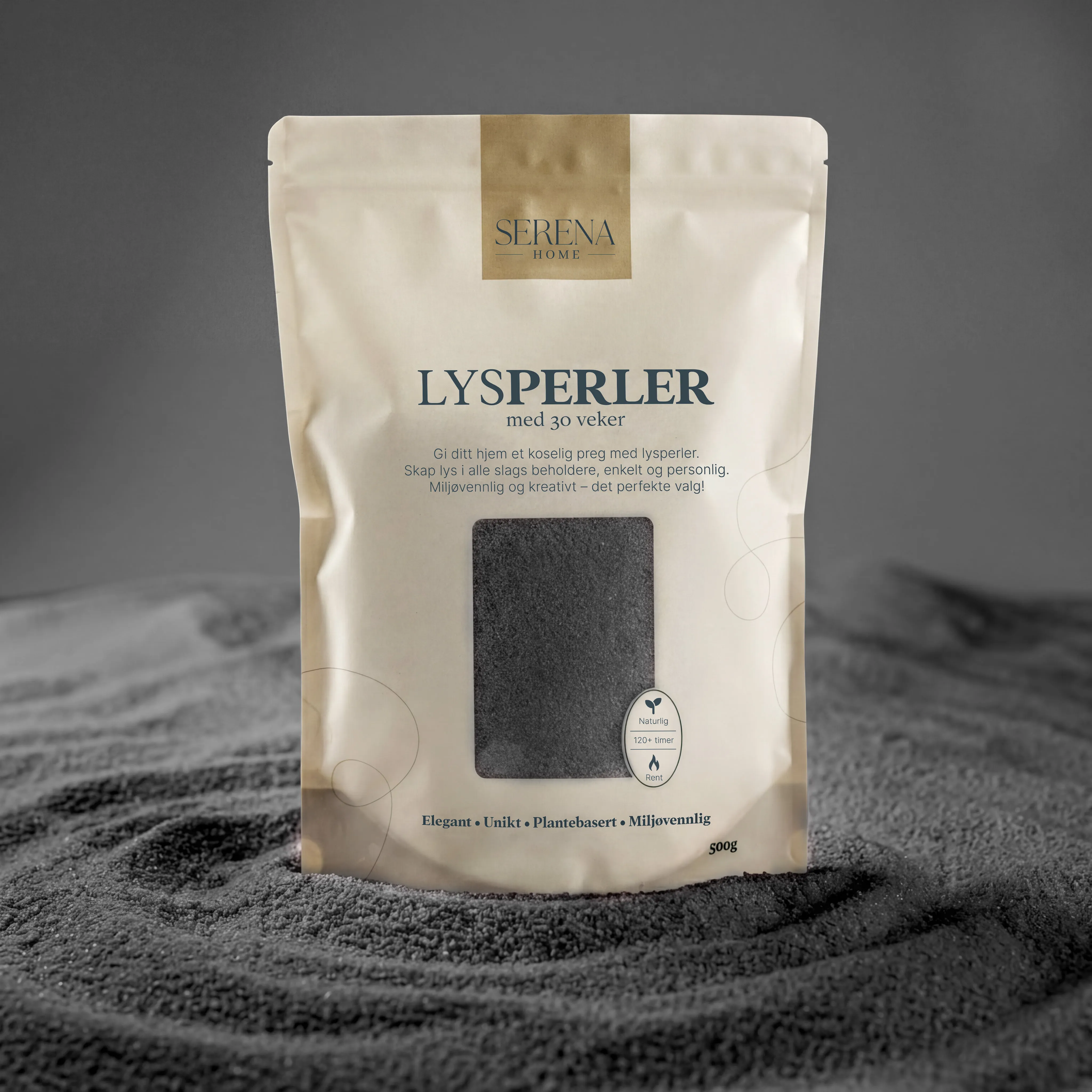 Lysperler - Sort - Uten duft